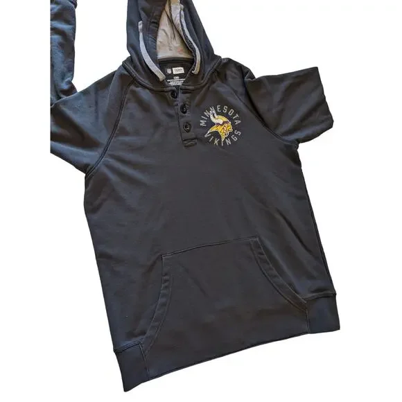MN Vikings Hoodie Sweatshirt Mens Large Long Sleeve Pullover Kangaroo Pocket NFL - Picture 6 of 10